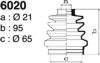 DEPA 6020 Bellow Set, drive shaft